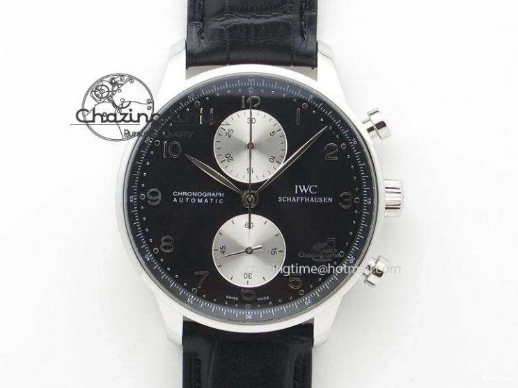 MIROTIME 0421 MoistureWicking Portuguese IW371491 ZF 1:1 Best Edition SS Blue Dial On Leather Strap A79350 (Slim Movement) V 7221